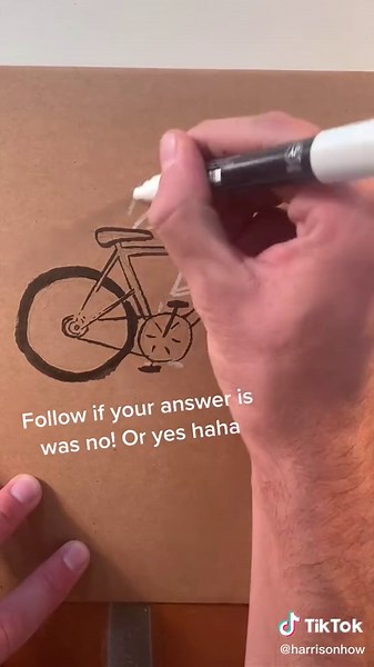 Easy Way to Draw a Bicycle Tutorial