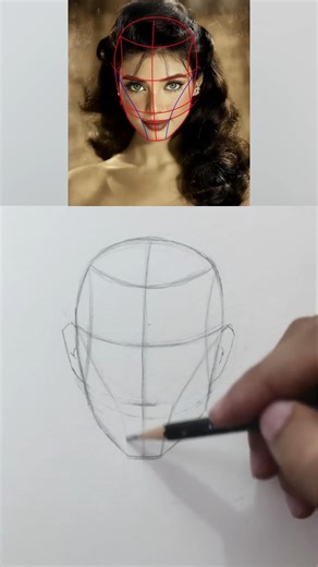 905K views · 24K reactions | The basic anatomy of the face!  . . . If you want the full Loomis course (step by step, from zero to pro), check the link in my bio! #loomismethod #pencildrawing #portraitdrawing #howtodraw #sketching #arttutorial #realisticdrawing #drawingfaces #learnart #artreels | One pencil drawing | Facebook