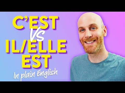 "C'EST" over "IL/ELLE EST" confuse you in French? Watch this.