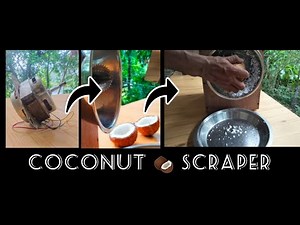 How to make coconut scraper using washing machine motor
