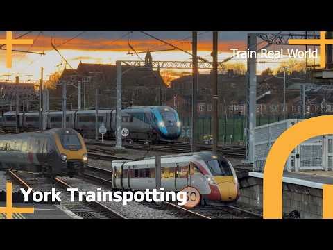 Trainspotting in York with a GORGEOUS Sunset!