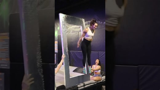 Overnight Adventure at a Trampoline Park Full of Tricks