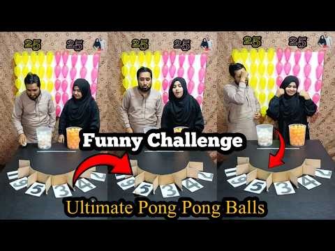 Roll The Ping Pong Ball,Win Number And Pop Balloon Challenge! Who Will Win Ping Pong Ball Drop race