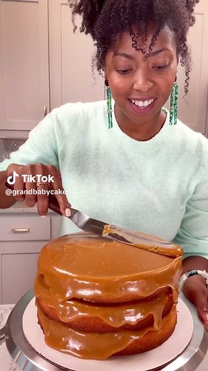 My Real Deal Southern Caramel Cake Recipe is the BEST caramel cake recipe you're going to find. If you want a moist yellow cake with the best authentic caramel icing, you must make this recipe. TOP TIP: The one thing you need to remember through out this process, low and slow is the best way to achieve this perfect icing. The color will deepen and it will naturally thicken but it takes time. #realdealcaramel #caramelcake #caramelcakerecipe #bestcakerecipe #bestcakerecipes