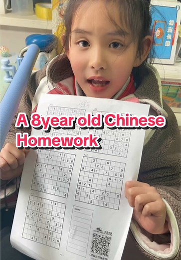 8-Year-Old's Challenge with 9x9 Sudoku Homework