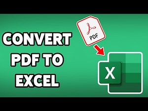 How To Convert A PDF To Excel 2025 | Extract Data From PDF To Excel File