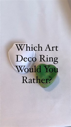 Which art deco panel ring would you pick? Let me know in the comments 👇 Choose from- 1. A 0.35ct emerald art deco panel ring with a 0.70ct diamond surround on platinum (now £1998) Or 2. A 1.10ct 18ct gold art deco panel ring, with 3 principal bezel set diamonds running down the centre (now £1550) Both rings are available now and both are in the sale too ✨ so there is no better time to treat yourself or your loved one! We can resize rings for £40, and we ship insured worldwide. We also plant a t