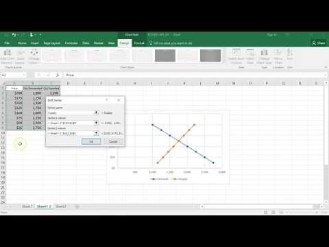 Econ - Chart Supply and Demand Curves in Excel