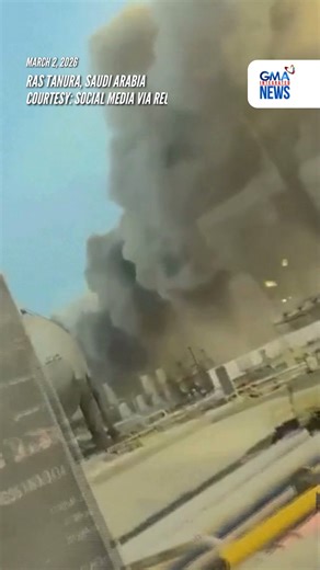 WATCH: Saudi Arabia's state oil giant Aramco shut its Ras Tanura refinery after it was hit by a drone, an industry source said on Monday March 2, 2026, an apparent escalation on the third day of strikes across the region launched by Tehran in response to the U.S.-Israeli attack on Iran. An eyewitness video shared from Ras Tanura showed heavy smoke billowing from the refinery, covering the industrl complex. Reuters confirmed the location as Ras Tanura refinery from the Horton spheres, other struc