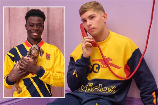 Arsenal release iconic 'bumblebee' yellow and blue 90s vintage collection