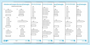 Area of a Rectangle Worksheets