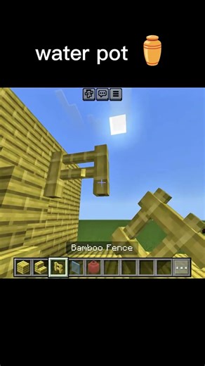 water pot 🍯 for decoration subscribe 😄 #minecraft