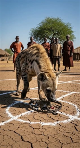 Will the hyena dodge the trap and get the ultimate escape win #wildlife #nature #safari