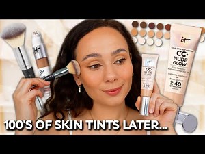 I tried them ALL! There's something about THIS Skin Tint ‪@ITCosmeticsvideo‬ CC+ Nude Glow Foundation