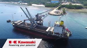 Kawasaki continues to build an excellent track record in delivering its Material Handling Systems using our state-of-the-art control technology. Our systems are designed to handle a series of material handling processes- excavating coal, iron ore, etc. Kawasaki undertakes all aspects of its Material Handling Systems, from total engineering to design and manufacturing of the primary equipment. The shiploader is one of our Material Handling Systems, which loads minerals directly from the mine to t