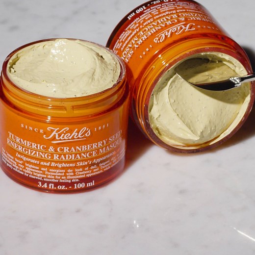 Start your day off right by brightening up dull and fatigued skin with our Turmeric & Cranberry Seed Energizing Radiance Mask. This ✨facial-in-a-jar✨ will leave your skin feeling smoother and looking more radiant. 🌟 🍒 Shop now: https://bit.ly/36B403Q | Kiehl's