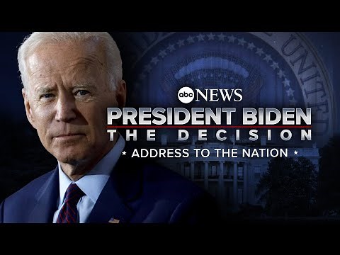 LIVE: Pres. Biden addresses the nation for the first time since dropping out of 2024 race