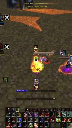 Brutal Melee Pressure in TBC Warrior 2v2 #gaming #wow #pvp