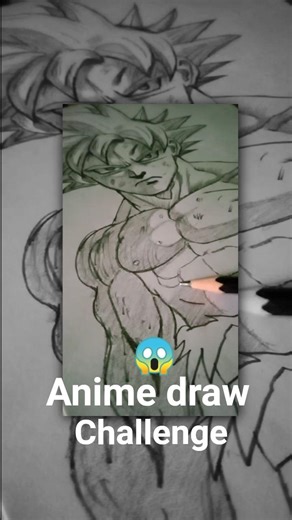 Goku Drawing | DAY - 1 Challenge #shortvideo #viralvideo #challenge #ytshorts #drawing
