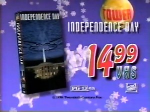 Tower Records VHS Christmas Sale commercial, 1996 | Horror Ads