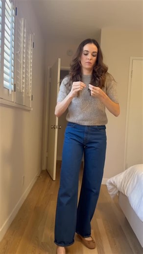 Danielle Panabaker on Instagram: "You know I love a denim & knit combo."