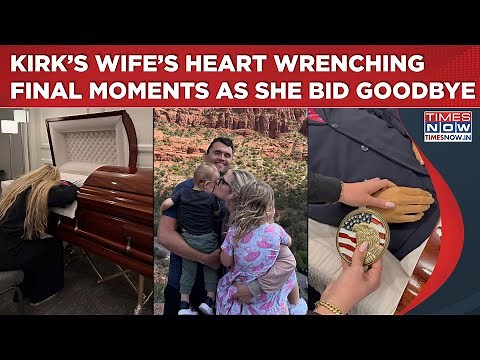Watch Charlie Kirk’s Wife’s Final Moments With His Body| Shares Photos As She Bid Teary Goodbye