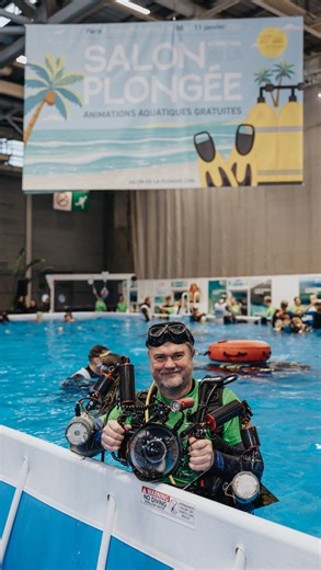 Quatrième et dernier jour du Salon de la plongée 2026 🤿 On vous attend au Parc des expositions - Porte de Versailles jusqu’à 19h ! 🕖 | Salon International de la Plongée Sous-marine