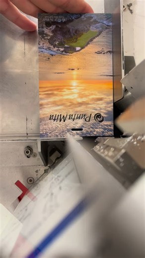 Golf course tags getting their round-corner finish Clean, durable and ready for the greens #plastictags #golfcoursebranding #customprinting #accuplastic #printprocess #roundcorners #businessbranding | Accurate Plastic Printers | Facebook