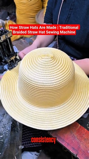 Amazing Straw Hat Making Machine Process | Traditional Handmade Hat Factory Production