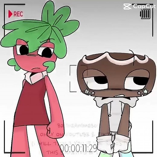 Sprout and cosmo animation #dandysworld #animation #fruitecake