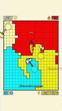 Elemental Weapon Ball Territory War 57 (☀️v🔥v❄️v⚡)