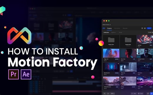 【AE插件 | 双语字幕】Motion Factory插件+素材包 安装教程