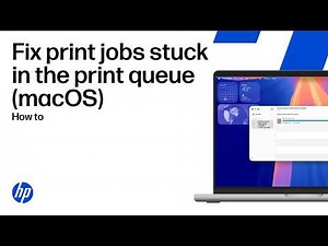 Fix print jobs stuck in the print queue in macOS for HP printers | HP Support