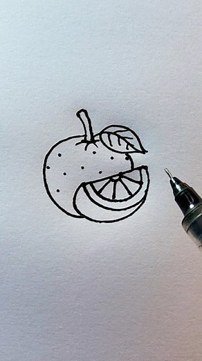 20K views · 115 reactions | How to drawing orange  by pen #orangedrawing | Md. Takbir Hossain | Facebook