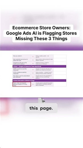 Ecommerce Store Owners Google Ads AI Is Flagging Stores Missing These 3 Things