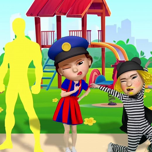 Tickle PoliceGirl #ticklepolicegirl #kidssong #songforkids #kids #funnykids #fyp #trend #tiktokforkids #baby #education #animation #viral #memeband #taptapfamily #taptap #youtube #bebes #kids #song