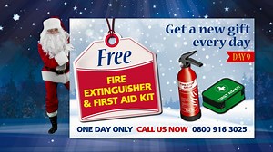 It's Day 9 of the 12 Days of our special Christmas offers!! We're offering a FREE fire extinguisher & first aid kit with every taxi purchased at Cab Direct for ONE day only! Don't miss out, call us NOW on 0800 916 3025. Stay tuned for a special offer each weekday with Cab Direct. Click: https://www.cabdirect.com/ | Cab Direct