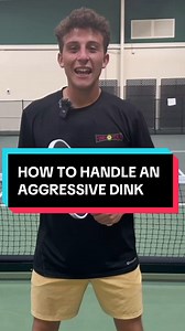 18K views · 1.4K reactions | How to Handle an Aggressive Dink in Pickleball! 磊 1️⃣ Cross-step with your inside foot to cut the angle of the ball off. 2️⃣ Paddle head completley sideways, pushing the ball back the same direction it came. #pickleball #pickleballtips #pickleballrocks #pickleballaddict #pickleballtips #pickleballers #pickleballislife #pickleballaddiction #pickleballtournament | Tanner.Pickleball | Facebook