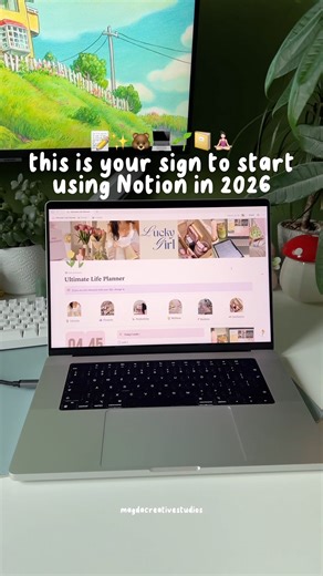 Star using a Notion template in 2026 📝🐻✨#notiontemplates #notionapp #2026planner