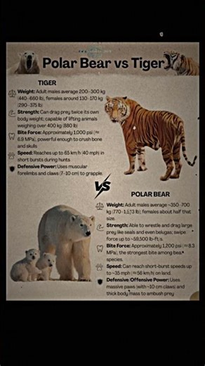 Polar Bear vs Tiger 🐯❄️ | Ultimate Predator Battle