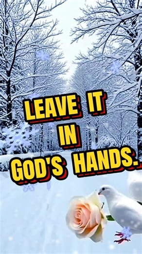 Trusting God: Leaving It in His Hands