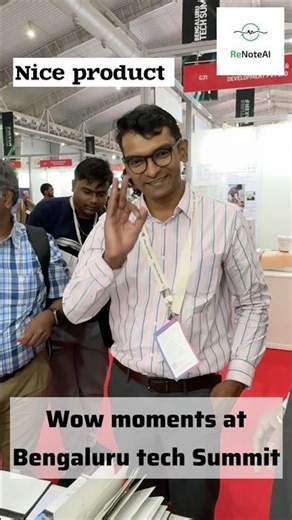 ReNote AI at Tech Summit Bangalore 2025 🚀✨ | Future of Writing Unveiled