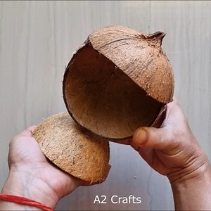 1.5M views · 14K reactions | Best out of waste from coconut shell | A2 Crafts | Facebook