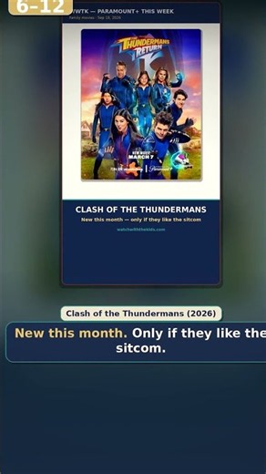 Paramount+ this week — family movies for kids