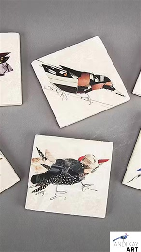 MEET THE ARTIST! Andrea Kay of Andi Kay Art will be at Gettin' Artsy For Wildlife in October 4 from 10-3 at # MapleKnollVillage! From Andi: I’m an artist and author with 30 years creating artwork and writing articles and books related to self-expression. I make three-dimensional, one-of-a-kind paper mache bird sculpture and collage and bird jewelry. I paint with paper that I tear (sometimes into pieces as tiny as the head of a pin), wire and found objects I treasure. On larger pieces, I incorpor