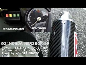 【NSR250R】66馬力NSRの停止→全開加速2stサウンド 【音量注意】