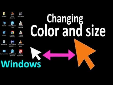 How to change color and size of Cursor in Windows