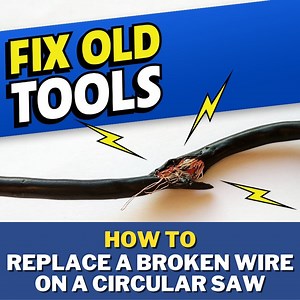 Today we're here to talk about breathing life back into your old tools! I don't know if you've noticed, but for the last 3 years, I've been working with a cut cord on this circular saw. I'm here to show you how to change the power supply cord when you've cut it. Keep on watching to find out how to replace a broken wire on a circular saw. | Home RenoVision DIY
