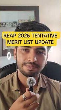 REAP 2026 Tentative Merit List Update! Kab Aayegi Merit List? Latest Big News 🔥