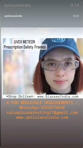 German Precision: Elevate Your Workspace Safety with World-Class UVEX Eyewear 👓 www.GlassesIndia.com